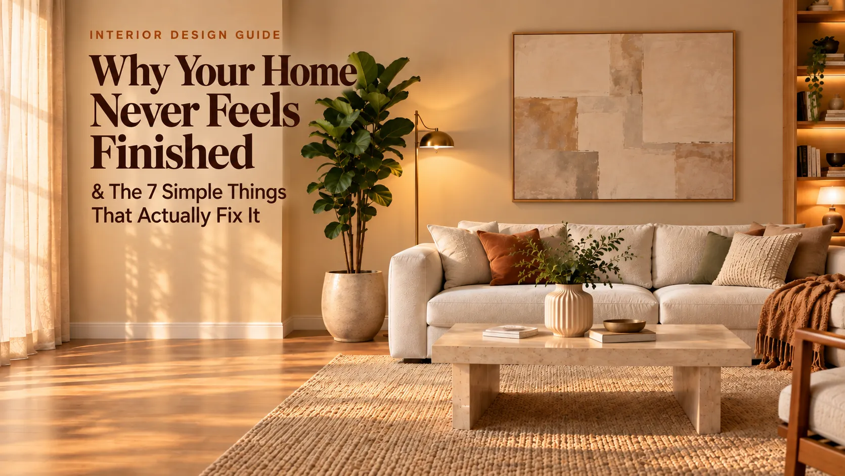 Why Your Home Never Feels Finished (And the 7 Simple Things That Actually Fix It)